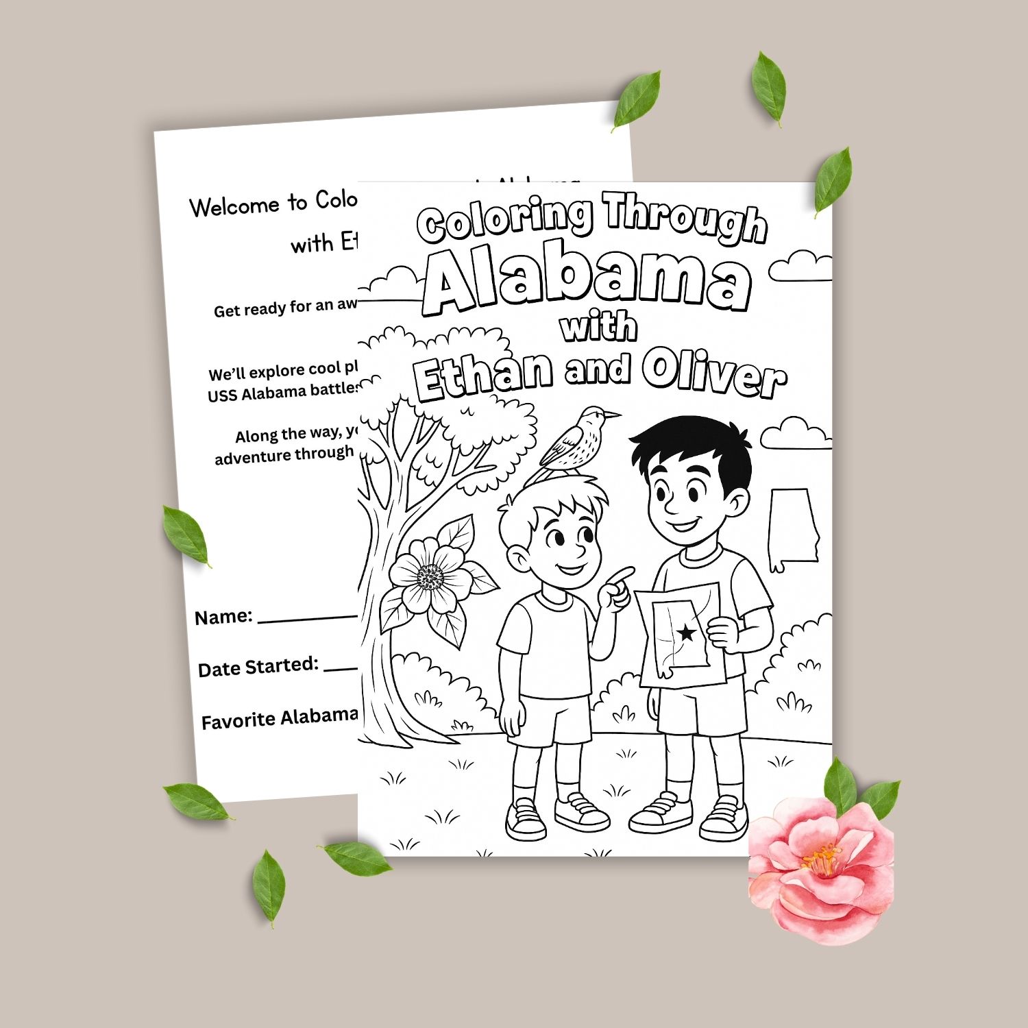 alabama coloring book cover