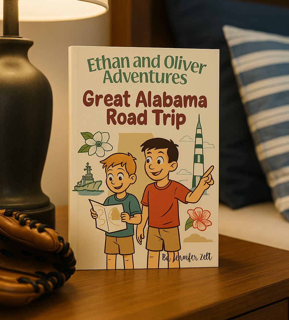 e&o adventures book on a night stand