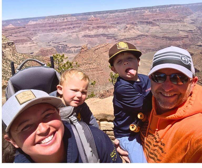 family at grand canyon